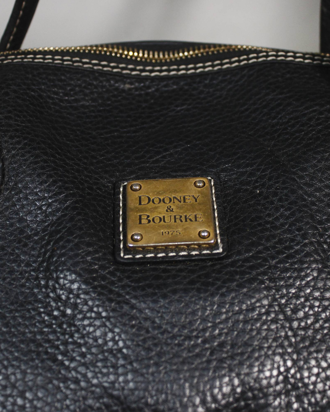Dooney & Bourke Black Pebbled Leather Tote Bag