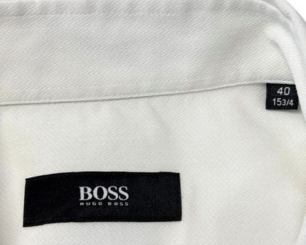 Hugo Boss White Slim Fit Stretch Dress Shirt