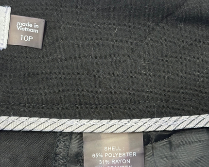 Calvin Klein Black Curvy Fit Professional Trousers