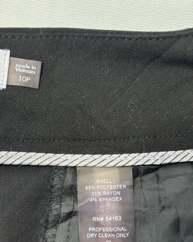 Calvin Klein Black Curvy Fit Professional Trousers