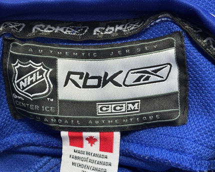 NHL Reebok Blue Vancouver Canucks Stick-in-Rink Jersey