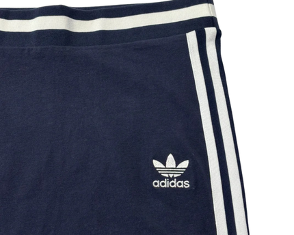 Adidas Navy Blue 3-Stripe Sporty Pencil Skirt