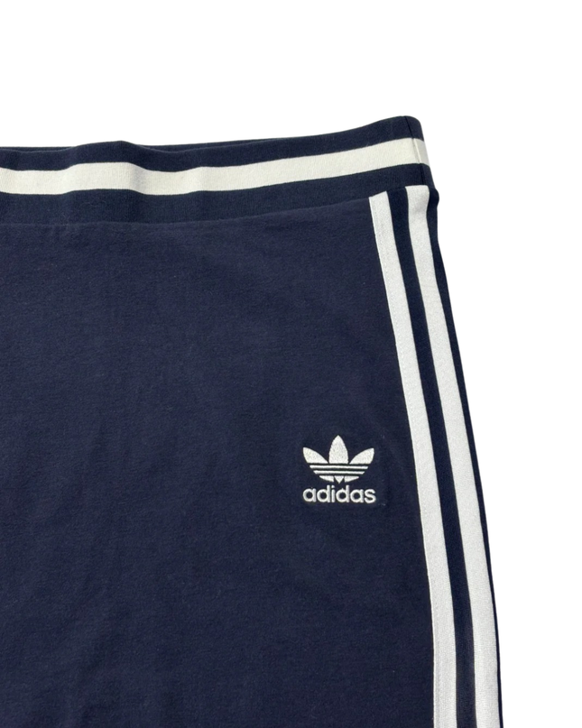Adidas Navy Blue 3-Stripe Sporty Pencil Skirt