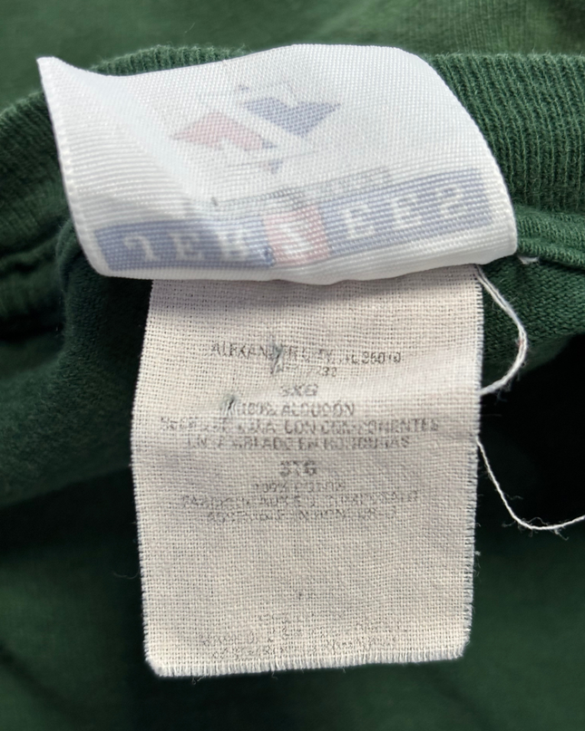 Vintage Jerzees Green 1997 Green Bay Packers Brett Favre Graphic Tee