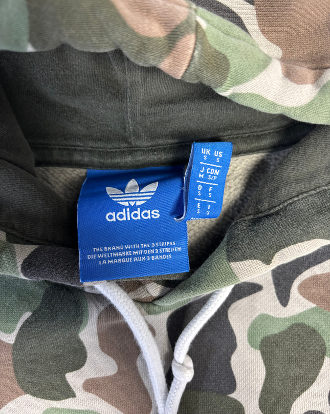 Adidas Unisex Duck Camo Trefoil Print Hoodie