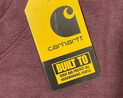 Carhartt Burgundy Heavyweight Loose Fit Pocket T-Shirt W/Tags