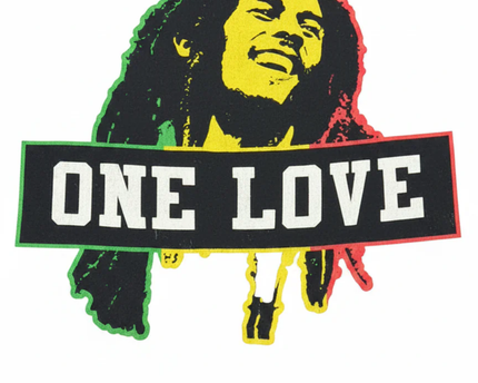 Zion Rootswear Black Bob Marley One Love Graphic Tee
