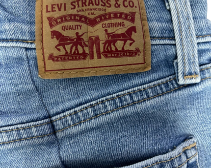 Levi's Blue High Waisted Mom Jeans