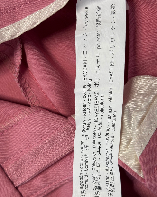 Zara Basic Pink High-Waisted Tailored Shorts