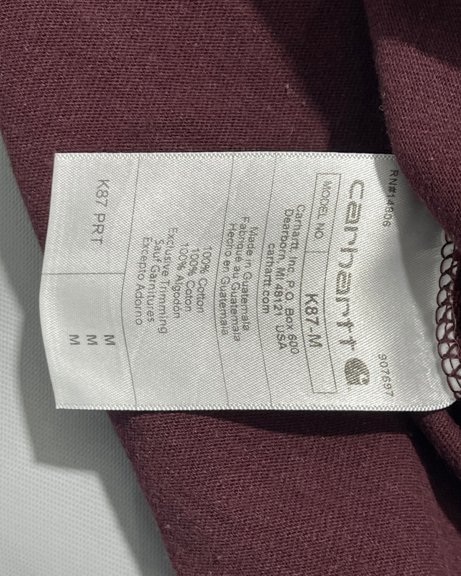 Carhartt Maroon Loose Fit Pocket T-Shirt