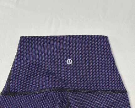 Lululemon Purple Micro-Pattern High-Rise Leggings