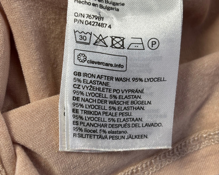 H&M Beige Turtleneck Long Sleeve Top