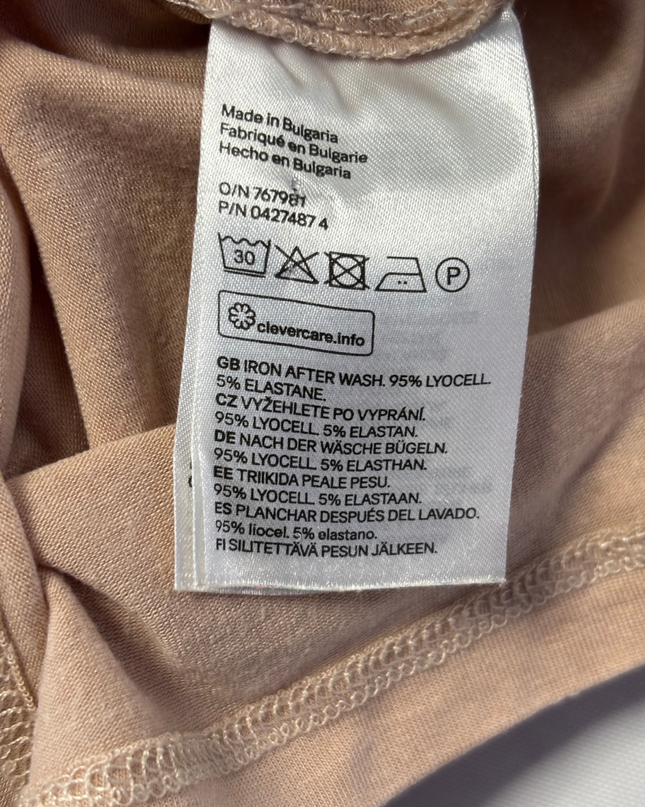 H&M Beige Turtleneck Long Sleeve Top