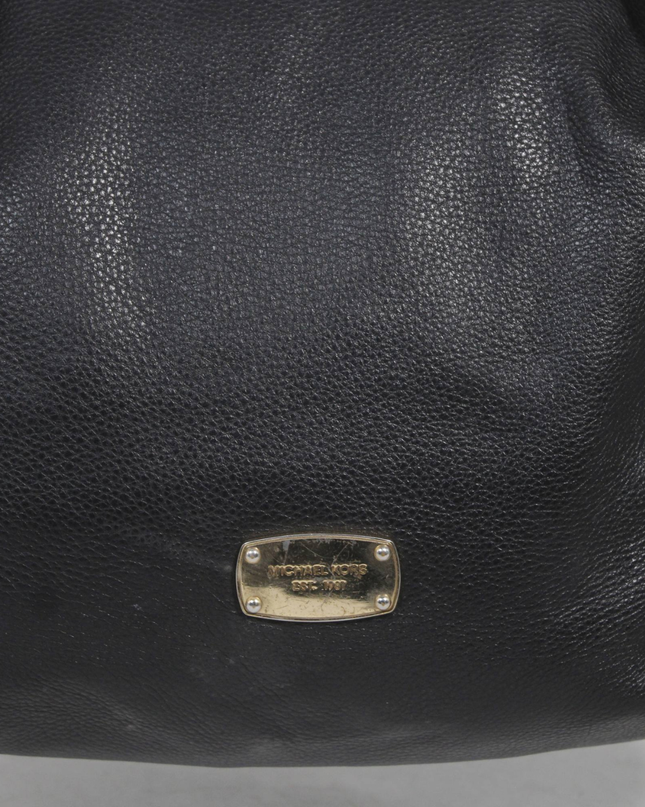 Michael Kors Black Pebbled Leather Hobo Shoulder Bag