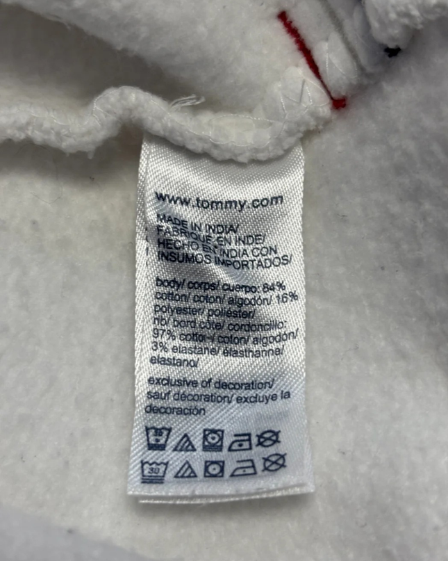Tommy Jeans White Graphic Logo Crewneck Sweatshirt