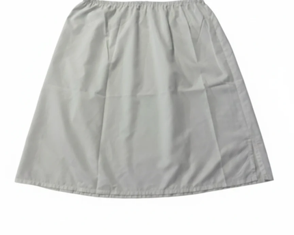 UNIQLO White A-Line Slip Skirt