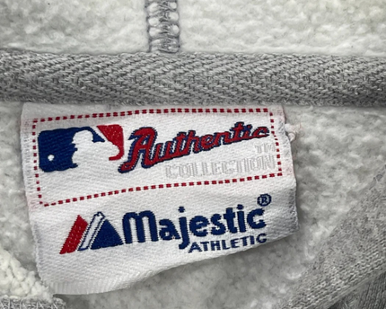 Majestic Gray Boston Red Sox Baseball Authentic Collection Hoodie