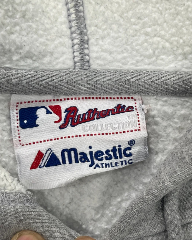 Majestic Gray Boston Red Sox Baseball Authentic Collection Hoodie