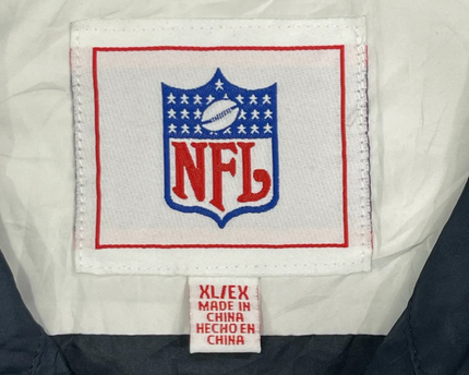 NFL New England Patriots Navy Blue Colorblock Windbreaker Jacket