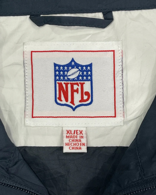 NFL New England Patriots Navy Blue Colorblock Windbreaker Jacket