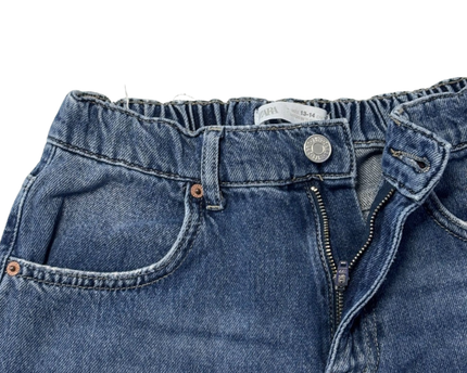 Zara Blue Straight Leg Denim Jeans