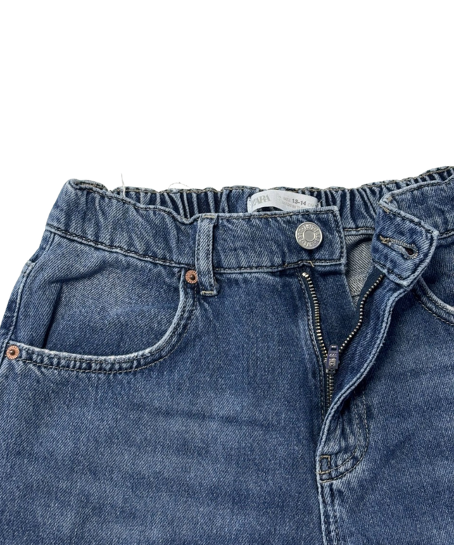Zara Blue Straight Leg Denim Jeans