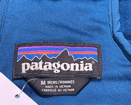 Patagonia Blue Hybrid Hooded Mid-Layer Jacket