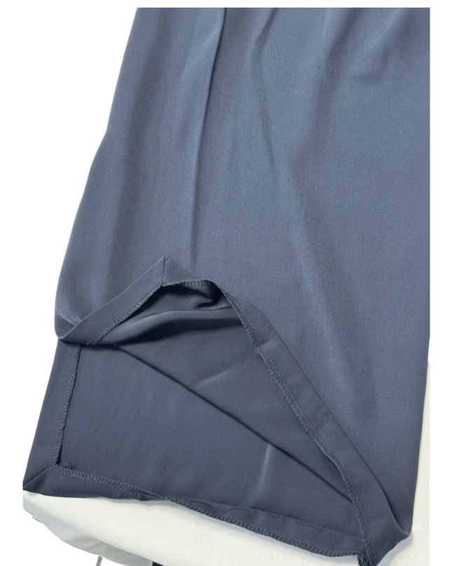 Zara Basic Navy Blue Cropped Wide Leg Culotte Trousers