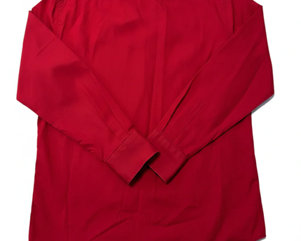 Hugo Boss Red Long Sleeve Button-Up Dress Shirt