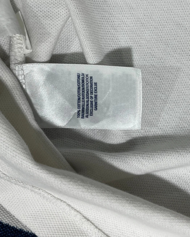 Polo Ralph Lauren White Striped Big Pony Polo Shirt