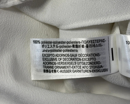 Zara White 3D Floral Applique Mini Skirt