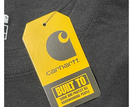 Carhartt Black Loose Fit K87 Heavyweight Pocket -Shirt W/Tags