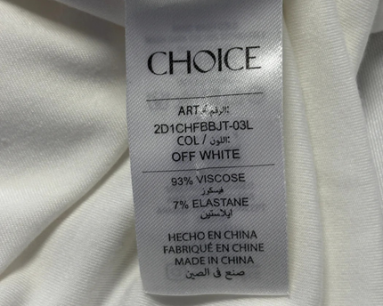 Choice Off White Oversized T-Shirt