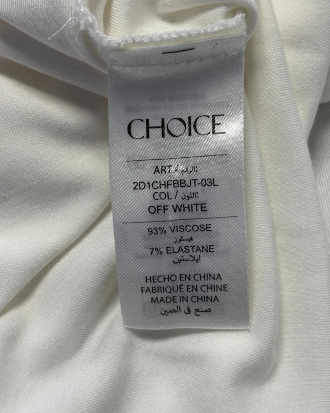 Choice Off White Oversized T-Shirt