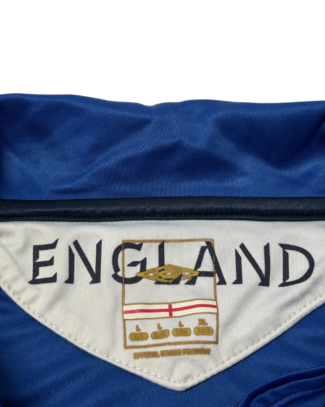 Umbro England Blue Quarter-Zip Training Jersey