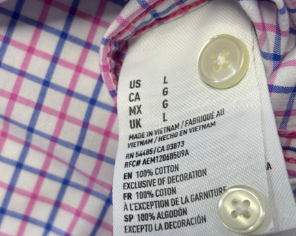 American Eagle Multicolor Plaid Classic Fit Shirt
