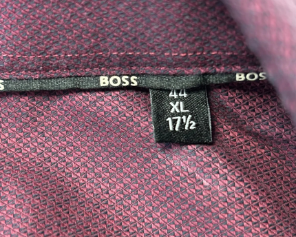 BOSS Purple Regular Fit Easy Iron Shirt