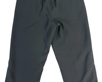 Nike Black Cropped Track Pants with White Piping