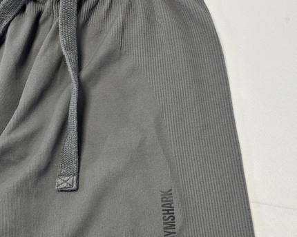 Gymshark Grey Ribbed Knit Tapered Joggers