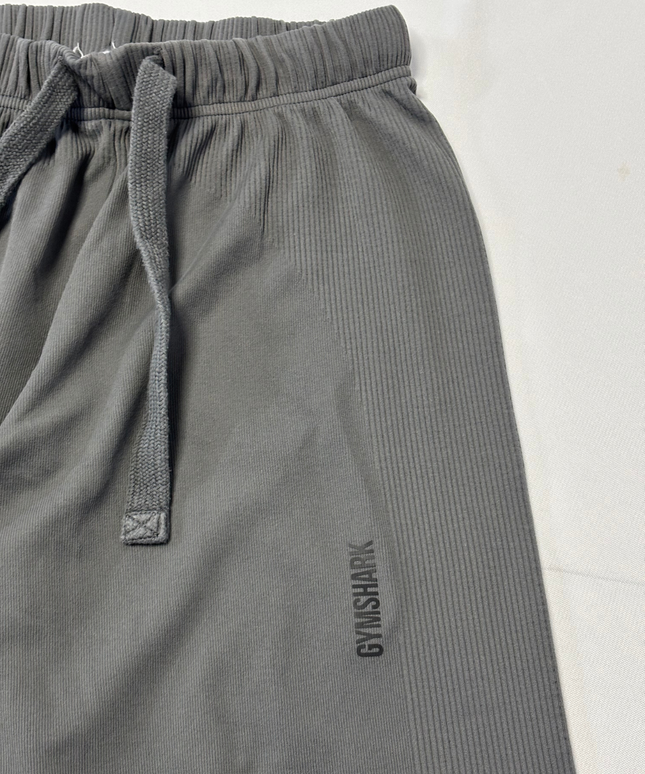 Gymshark Grey Ribbed Knit Tapered Joggers