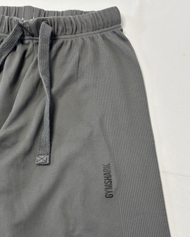Gymshark Grey Ribbed Knit Tapered Joggers