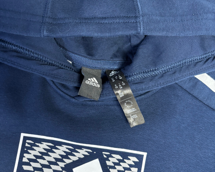 Adidas Navy Blue Graphic Worldwide Sport Hoodie