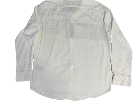 Lacoste White/Multi-color Colorblock Cotton Button-Down Shirt