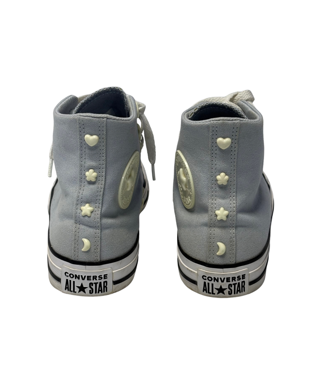 Converse Light Blue Flower Eyelet Chuck Taylor All Star High Top Sneakers