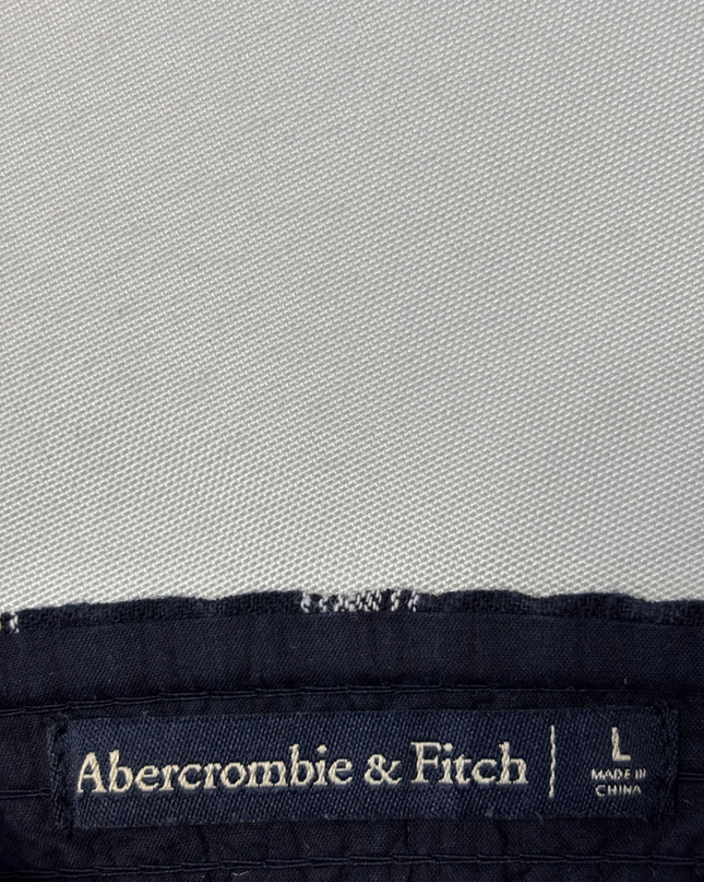 Abercrombie & Fitch Navy Striped Wide Leg Jumpsuit