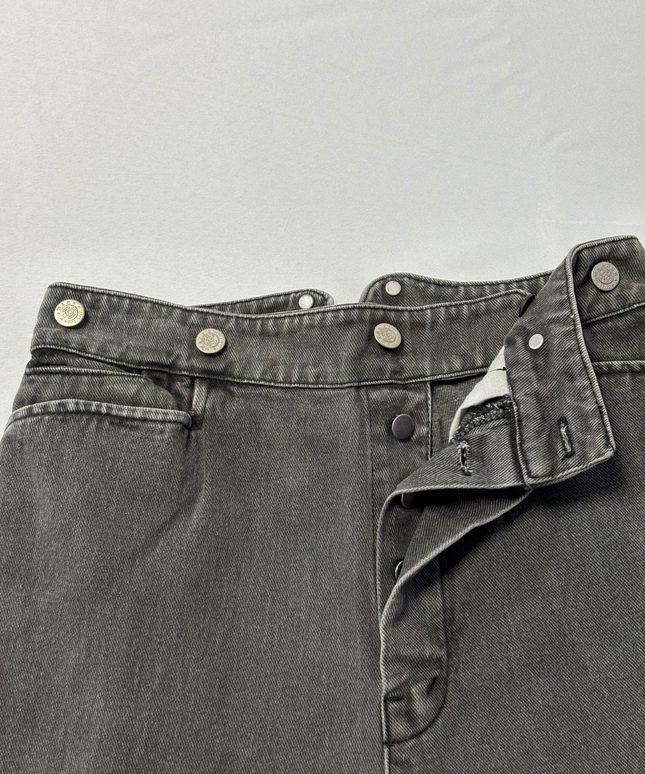 Wah Maker Grey/Tan Two-Tone Vintage Western Frontier Jeans