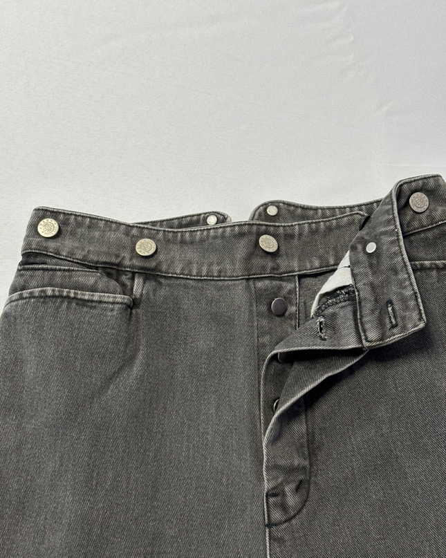 Wah Maker Grey/Tan Two-Tone Vintage Western Frontier Jeans
