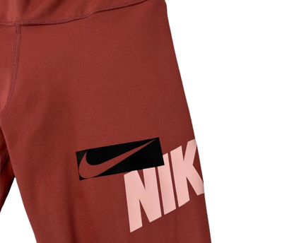 Nike Reddish Brown Dri-FIT Performance Leggings