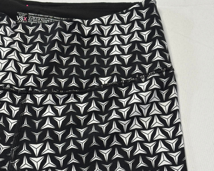 VSX Sport Victoria's Secret Black/White Geometric Print Knockout Leggings