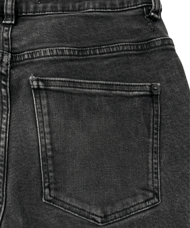 ZARA Slim Fit Washed Black Seam Detail Denim Jeans